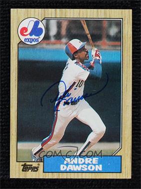 1987 Topps - [Base] #345 - Andre Dawson [JSA Certified COA Sticker]
