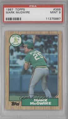 1987 Topps - [Base] #366 - Mark McGwire [PSA 9 MINT]