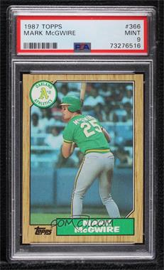 1987 Topps - [Base] #366 - Mark McGwire [PSA 9 MINT]