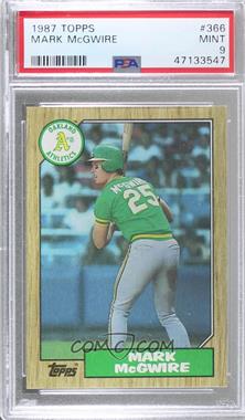 1987 Topps - [Base] #366 - Mark McGwire [PSA 9 MINT]