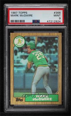 1987 Topps - [Base] #366 - Mark McGwire [PSA 9 MINT]