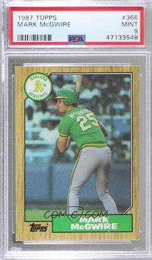 1987 Topps - [Base] #366 - Mark McGwire [PSA 9 MINT]