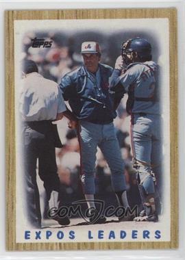 1987 Topps - [Base] #381 - Team Leaders - Montreal Expos Team [EX to NM]