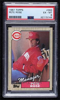 1987 Topps - [Base] #393 - Pete Rose [PSA 6 EX‑MT]