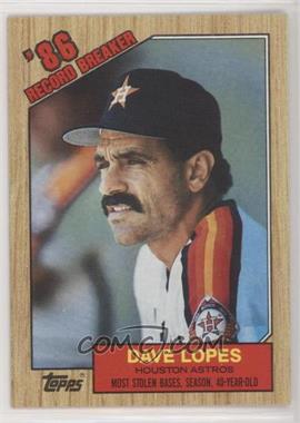 1987 Topps - [Base] #4 - Record Breaker - Dave Lopes