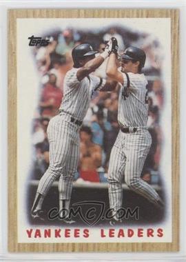 1987 Topps - [Base] #406 - Team Leaders - New York Yankees