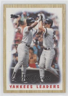 1987 Topps - [Base] #406 - Team Leaders - New York Yankees