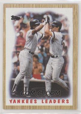 1987 Topps - [Base] #406 - Team Leaders - New York Yankees
