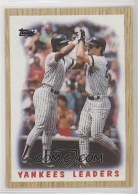 1987 Topps - [Base] #406 - Team Leaders - New York Yankees [Noted]