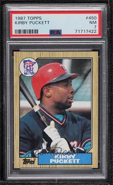 1987 Topps - [Base] #450 - Kirby Puckett [PSA 7 NM]