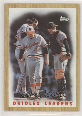 1987 Topps - [Base] #506 - Team Leaders - Baltimore Orioles