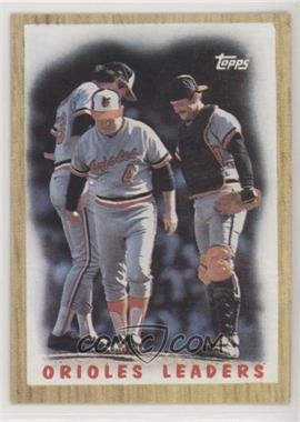 1987 Topps - [Base] #506 - Team Leaders - Baltimore Orioles