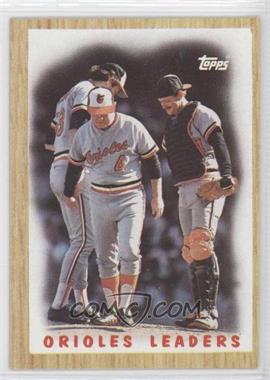 1987 Topps - [Base] #506 - Team Leaders - Baltimore Orioles