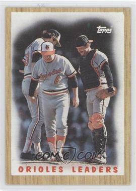 1987 Topps - [Base] #506 - Team Leaders - Baltimore Orioles