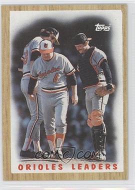 1987 Topps - [Base] #506 - Team Leaders - Baltimore Orioles