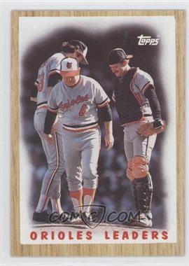 1987 Topps - [Base] #506 - Team Leaders - Baltimore Orioles