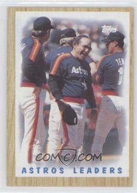 1987 Topps - [Base] #531 - Team Leaders - Houston Astros