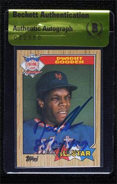1987 Topps - [Base] #603.2 - All Star - Dwight Gooden (TM Symbol on Front) [BAS Authentic]