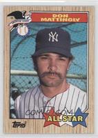 All Star - Don Mattingly (TM on Front)