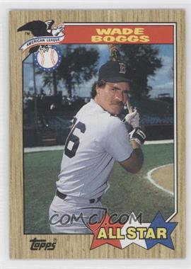 1987 Topps - [Base] #608 - All Star - Wade Boggs