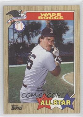 1987 Topps - [Base] #608 - All Star - Wade Boggs