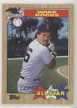 1987 Topps - [Base] #608 - All Star - Wade Boggs