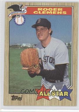 1987 Topps - [Base] #614 - All Star - Roger Clemens