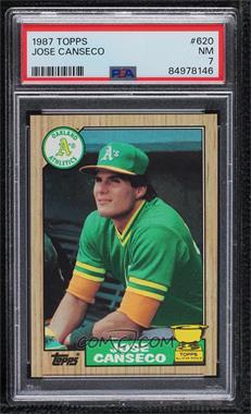 1987 Topps - [Base] #620 - Jose Canseco [PSA 7 NM]