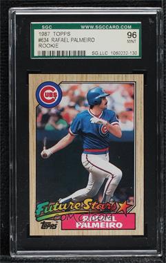 1987 Topps - [Base] #634 - Future Stars - Rafael Palmeiro [SGC 96 MINT 9]