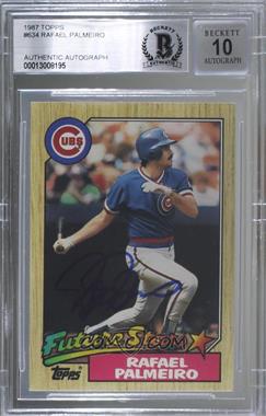 1987 Topps - [Base] #634 - Future Stars - Rafael Palmeiro [BAS BGS Authentic]