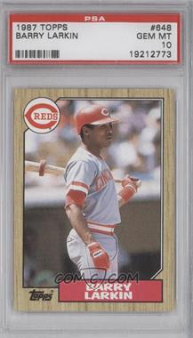 1987 Topps - [Base] #648 - Barry Larkin [PSA 10 GEM MT]