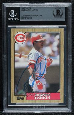 1987 Topps - [Base] #648 - Barry Larkin [BAS BGS Authentic]