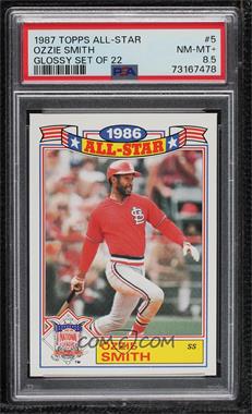 1987 Topps - Rack Pack Glossy All-Stars #5 - Ozzie Smith [PSA 8.5 NM‑MT+]