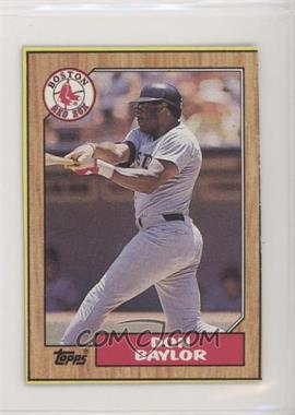 1987 Topps - Wax Box Bottom #A - Don Baylor [EX to NM]