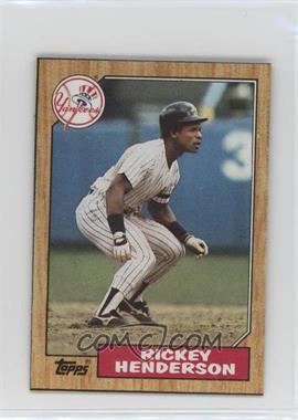 1987 Topps - Wax Box Bottom #E - Rickey Henderson