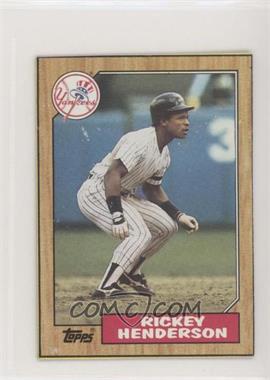 1987 Topps - Wax Box Bottom #E - Rickey Henderson