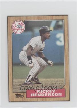 1987 Topps - Wax Box Bottom #E - Rickey Henderson