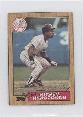 1987 Topps - Wax Box Bottom #E - Rickey Henderson