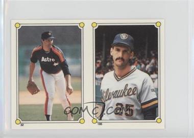 1987 Topps Album Stickers - [Base] - Test Issue Hard Back #195-32 - Mark Clear, Bob Knepper