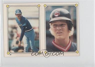 1987 Topps Album Stickers - [Base] - Test Issue Hard Back #205-44 - Pat Tabler, Omar Moreno