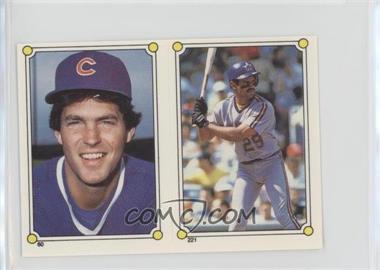 1987 Topps Album Stickers - [Base] - Test Issue Hard Back #221-60 - Scott Sanderson, Phil Bradley