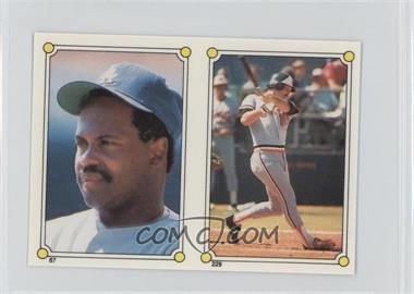 1987 Topps Album Stickers - [Base] - Test Issue Hard Back #229-67 - Bill Madlock, Larry Sheets