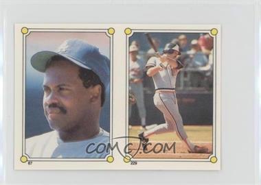 1987 Topps Album Stickers - [Base] - Test Issue Hard Back #229-67 - Bill Madlock, Larry Sheets