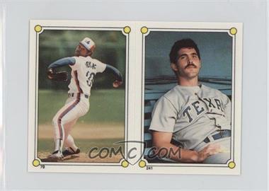 1987 Topps Album Stickers - [Base] - Test Issue Hard Back #241-79 - Floyd Youmans, Don Slaught