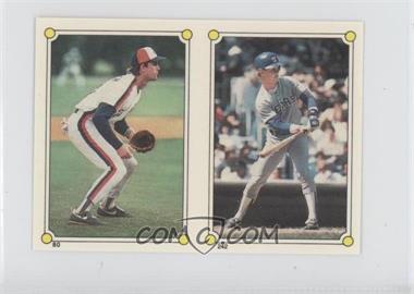 1987 Topps Album Stickers - [Base] - Test Issue Hard Back #242-80 - Steve Buechele, Tim Wallach