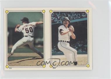 1987 Topps Album Stickers - [Base] - Test Issue Hard Back #272-111 - Willie Hernandez, Lance McCullers