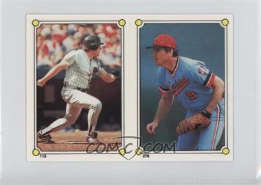 1987 Topps Album Stickers - [Base] - Test Issue Hard Back #276-113 - Mickey Hatcher, John Kruk