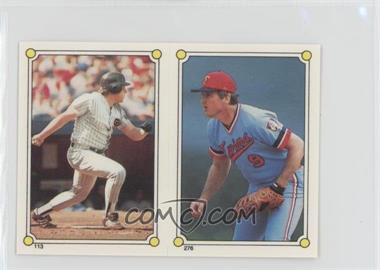 1987 Topps Album Stickers - [Base] - Test Issue Hard Back #276-113 - Mickey Hatcher, John Kruk