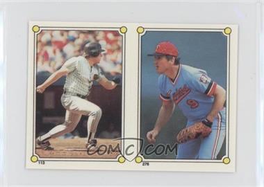 1987 Topps Album Stickers - [Base] - Test Issue Hard Back #276-113 - Mickey Hatcher, John Kruk