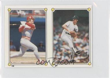 1987 Topps Album Stickers - [Base] - Test Issue Hard Back #301-139 - Ron Guidry, Pete Rose
